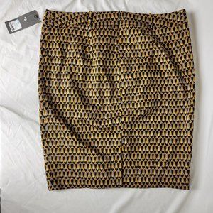 Mossimo Pencil Skirt with Geometric Pring NWT